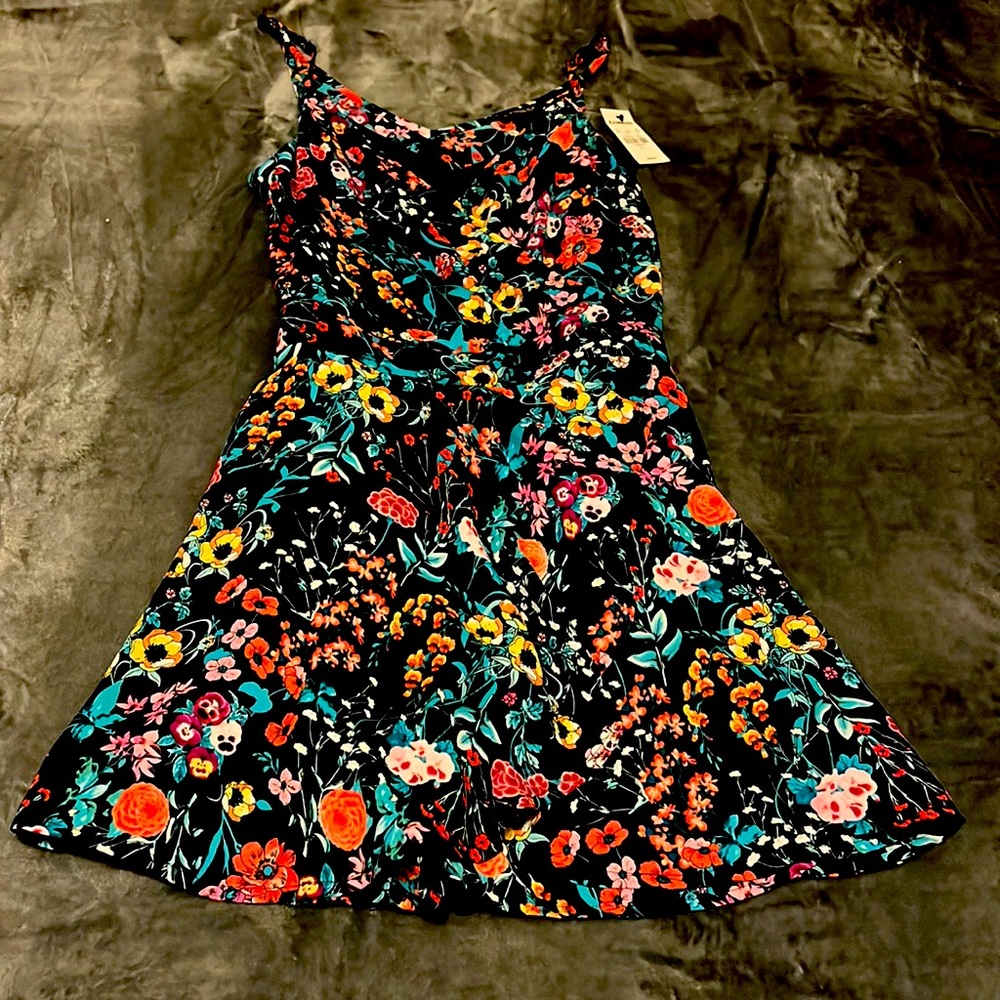 Express Factory Floral Spaghetti Straps Romper NWT